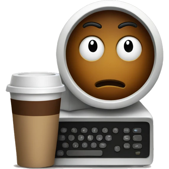 Coffee and TV emoji