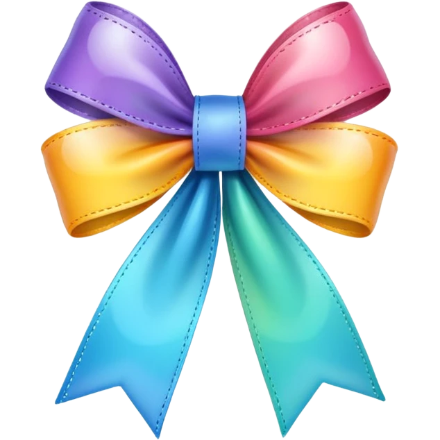 whith cute ribben like ios emoji