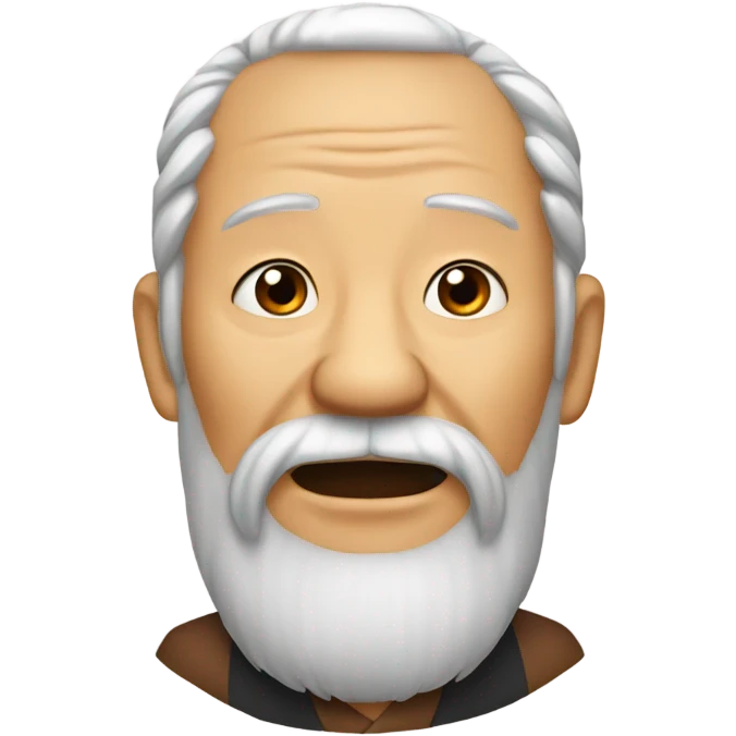 Mandarin old man whiskers emoji