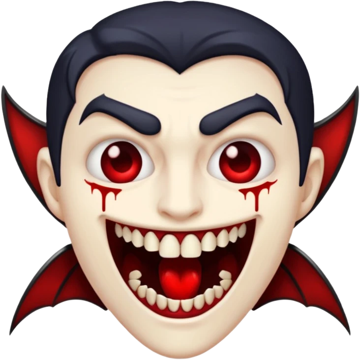 vampire emoji with freeforms and blood  emoji