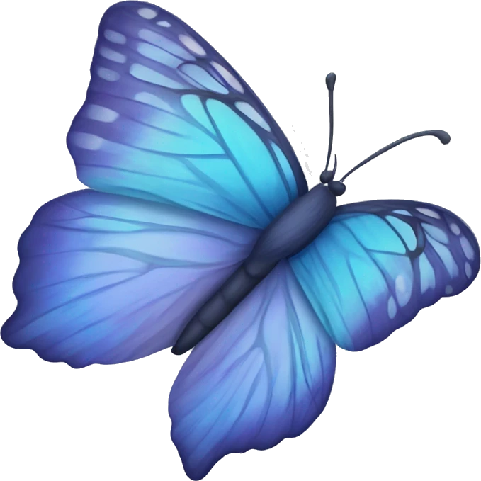 Mariposa azul emoji