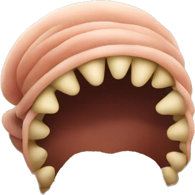 worms pulling their heads out of the sand emoji