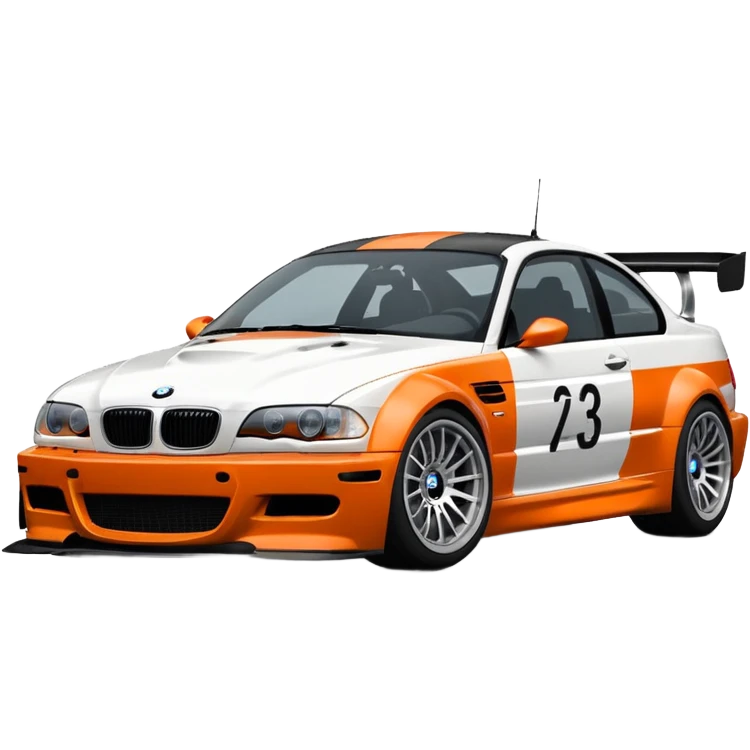 Bmw M3 GTR E46 from need for speed most wanted 2005 with the vinyl  emoji