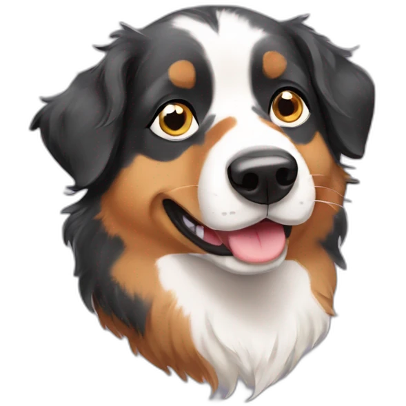 australian shepard comic emoji