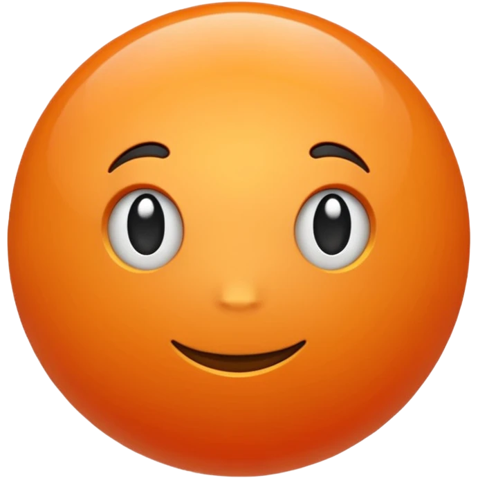 bright orange sphere emoji