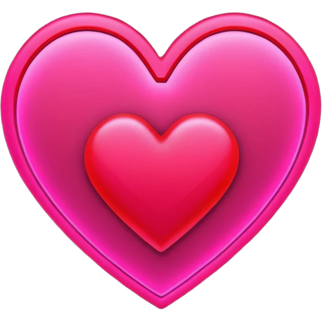 love heart neon cyberpunk emoji