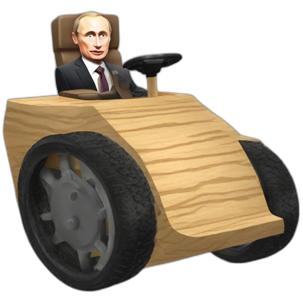 vladimir putin wooden tank wheelchair emoji