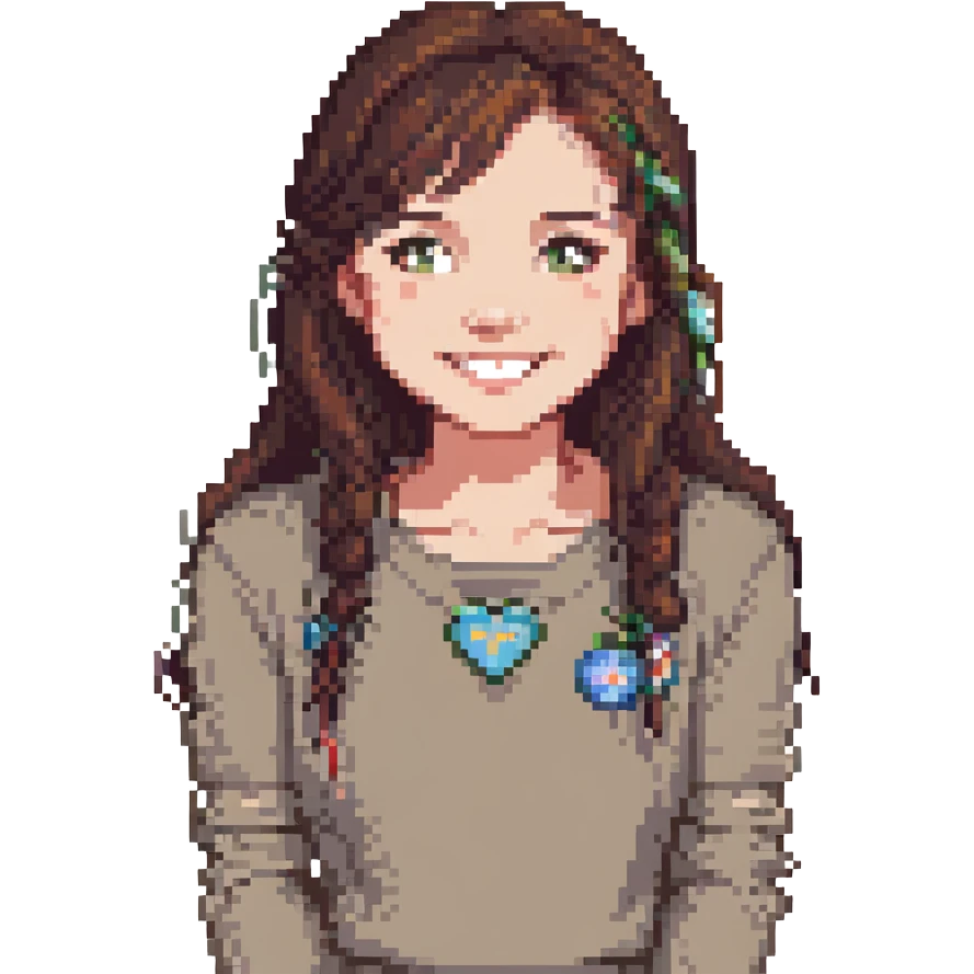 happy brunette emoji