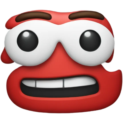 make an emoji that says "zaddy" in red text on an angle underlined twice emoji