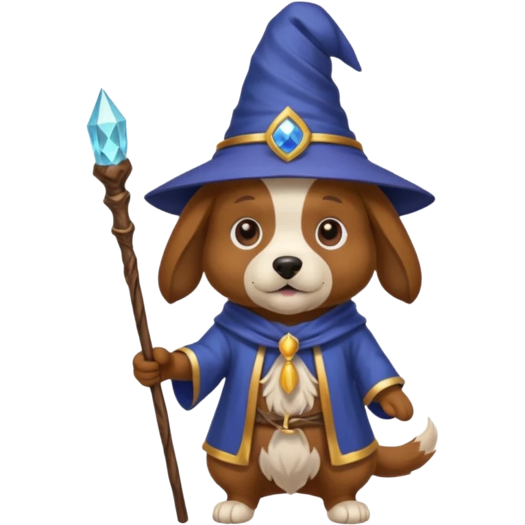 Dog wizard emoji