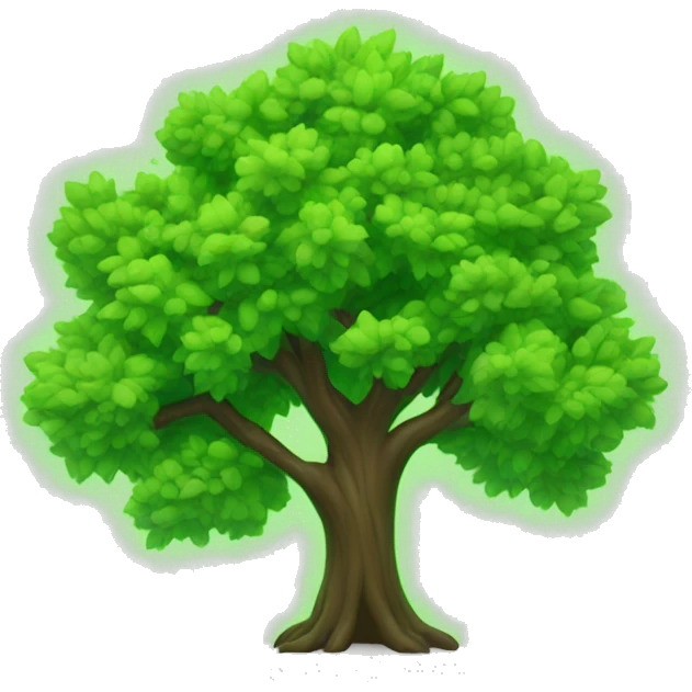 Neongreen tree emoji
