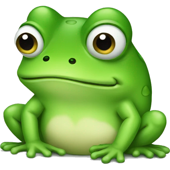 Sad frog emoji