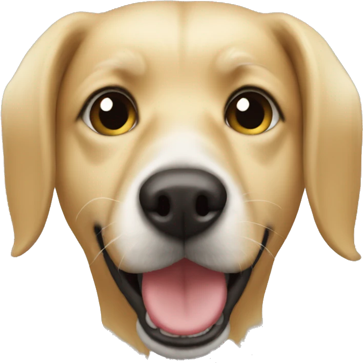 blonde dog spotted muzzle emoji