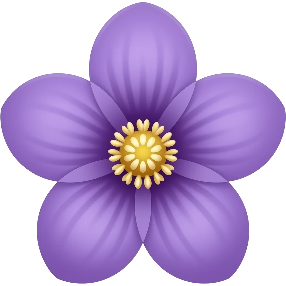 Violet flower emoji