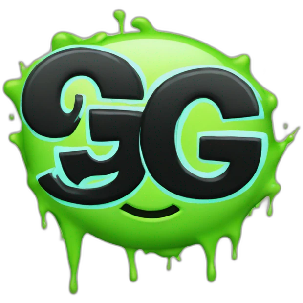 graffiti of the words "GG" emoji