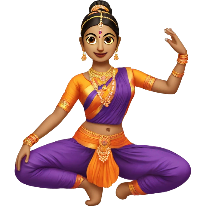 a bharatanatyam dancer emoji