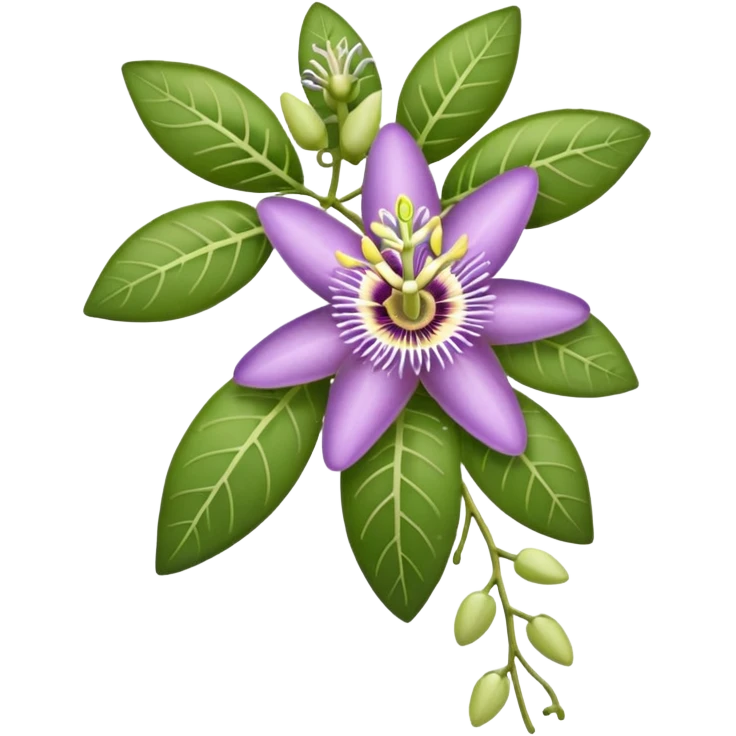 light purple passiflora vines emoji