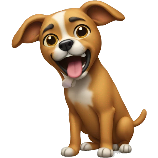 dog dabbing emoji