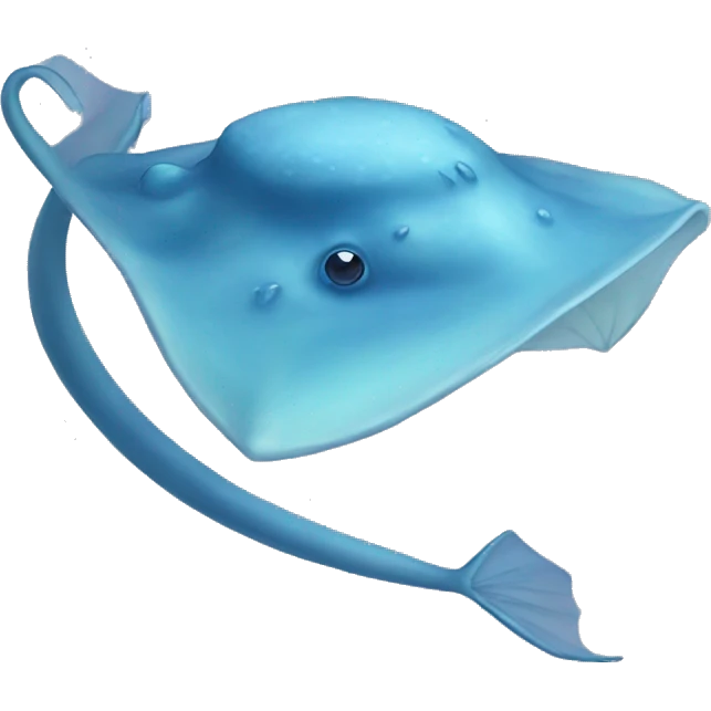 Ethereal blue stingray emoji