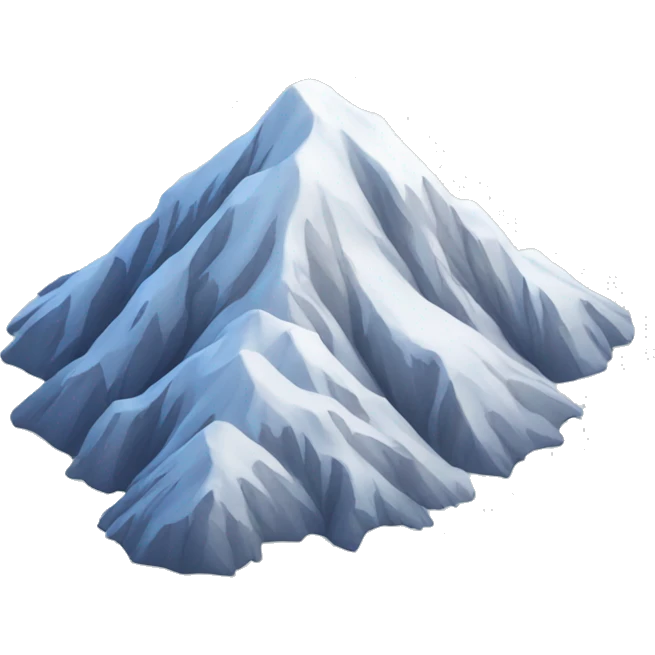 snowy mountain emoji