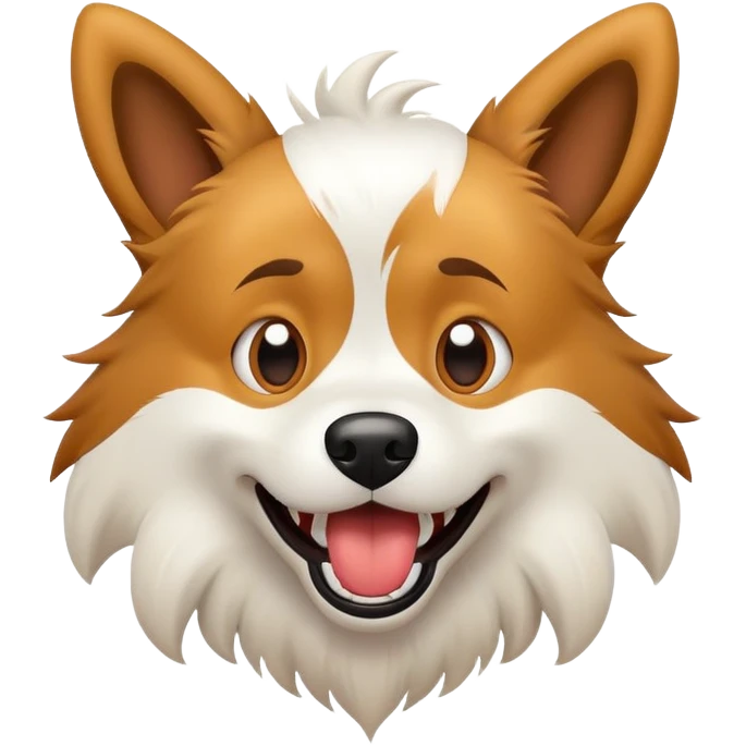Crazy dog emoji
