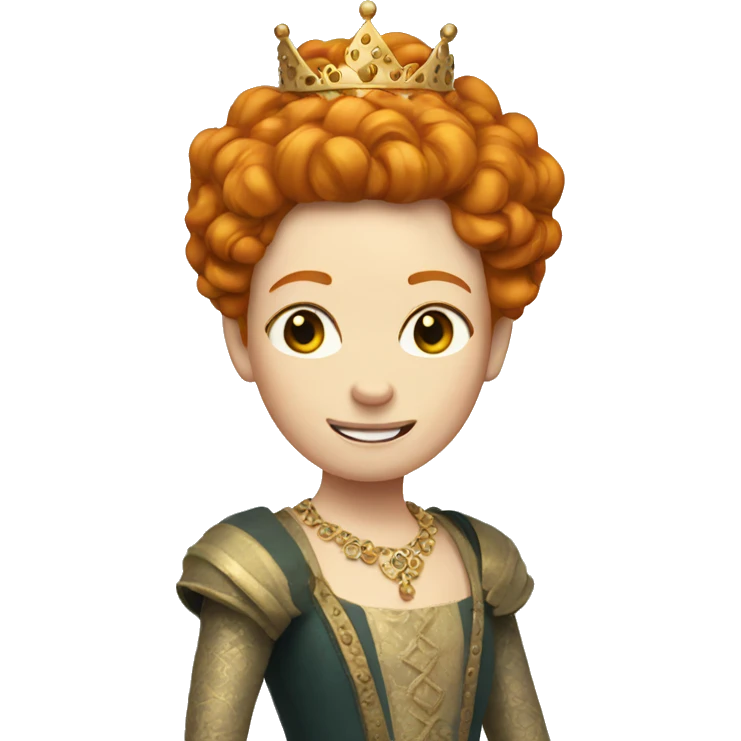 Ginger queen emoji