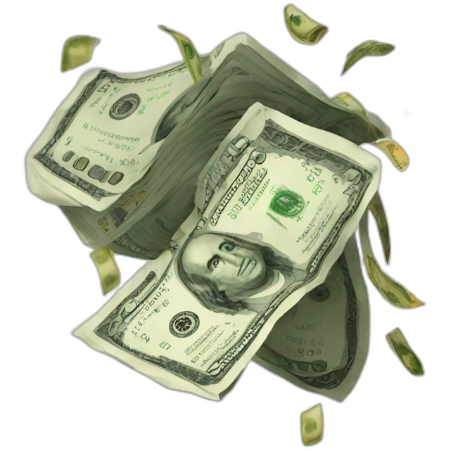 Cash coming down  emoji