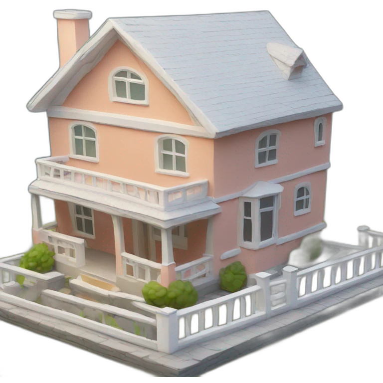 a car in a house emoji