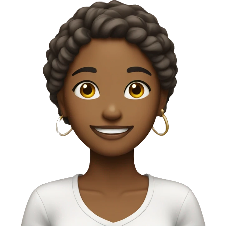 Girl feeling the vibes emoji