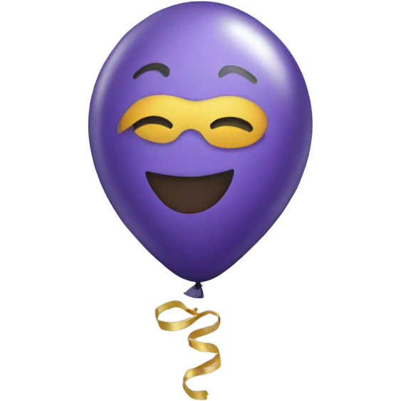 New Year balloon emoji