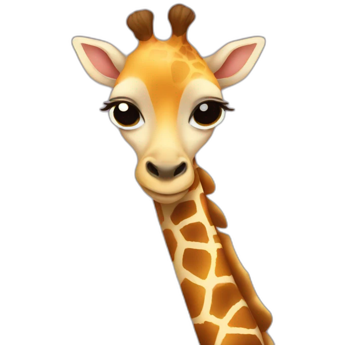 Sleepy baby giraffe emoji