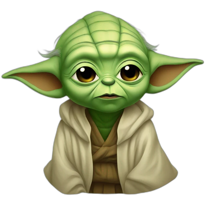 Yoda kisses emoji