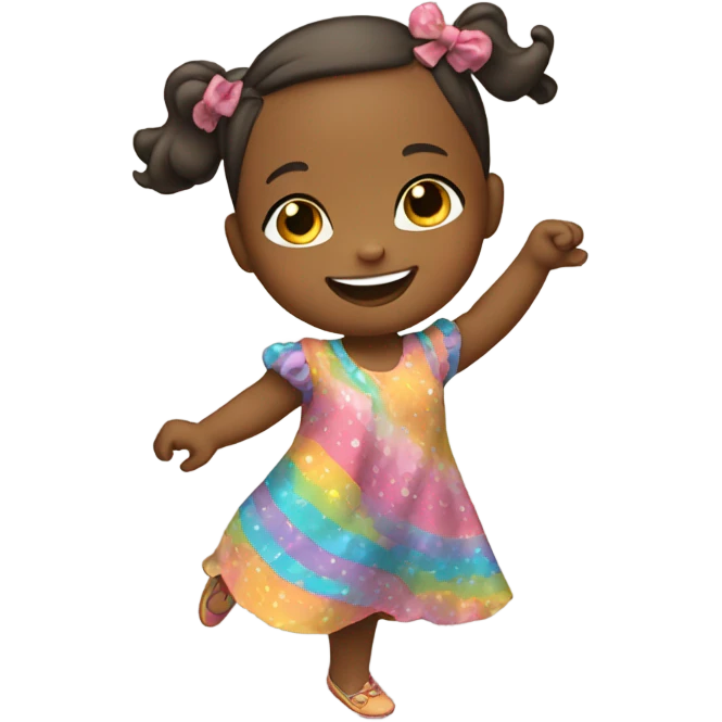 Baby girl dancing emoji