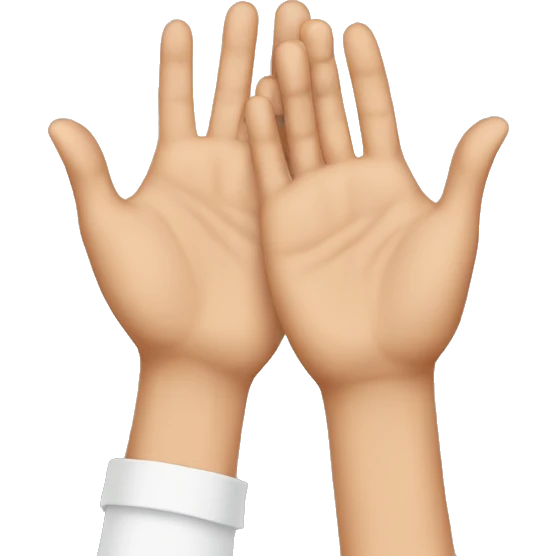 Couple hanging hands emoji