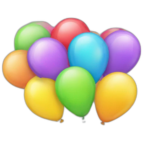 baloons with star emoji