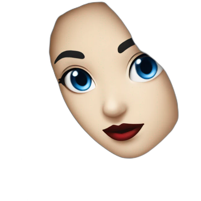 Sexy-vampire-with-blue-eyes-and-black-hair emoji