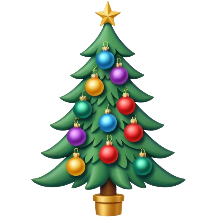 Ялинка на ній є кульки. Кожна кульеа має одну літеру, з яких формується слово "LINKOS"
розмір 512х512 пікселів формат PNG emoji