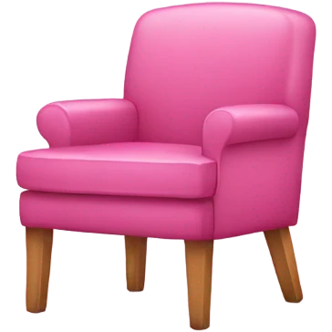Pink chair walking emoji