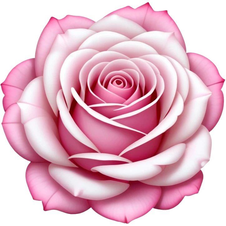 White and pink roses emoji