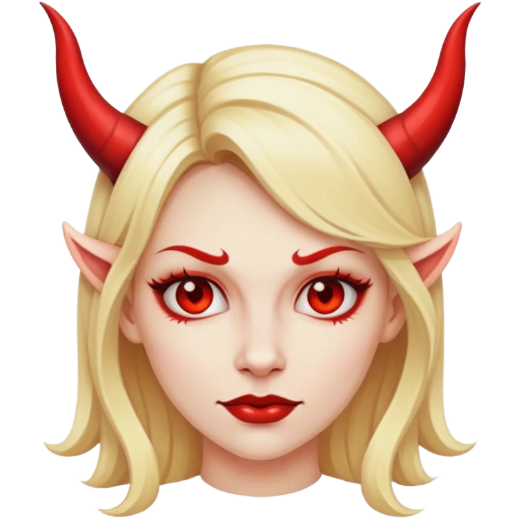 Blonde Lady devil  emoji