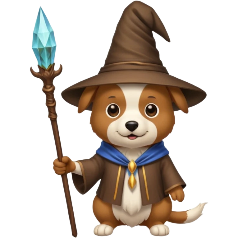 Dog wizard emoji