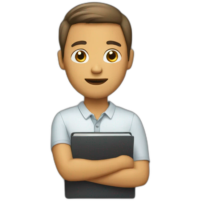 Man with notebook emoji