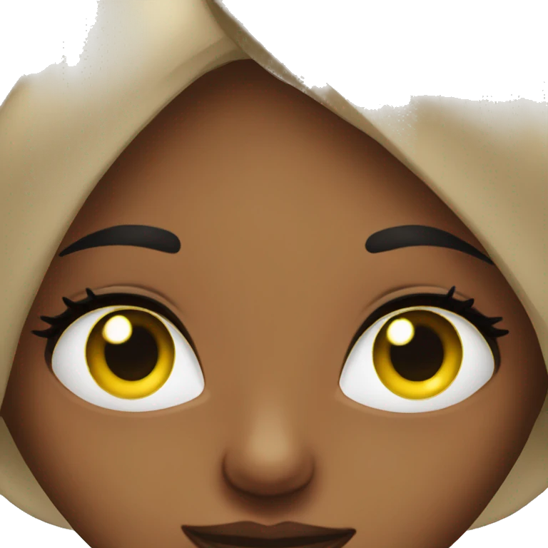Girl doing lashes emoji