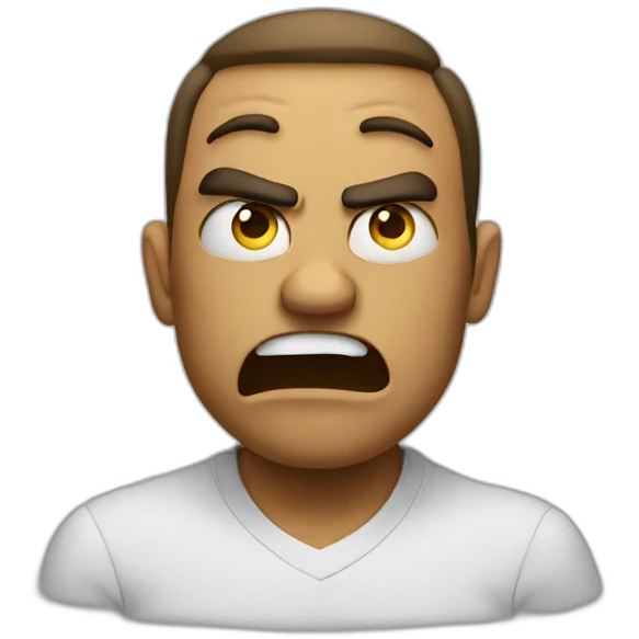 disgusted dizzy angry emoji