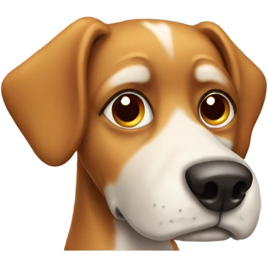 Bored dog emoji