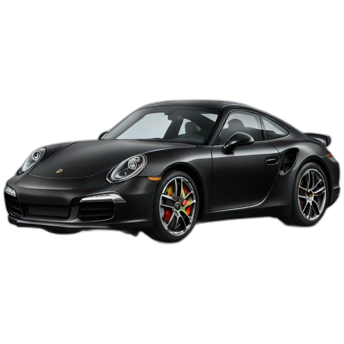 Porshe black car emoji