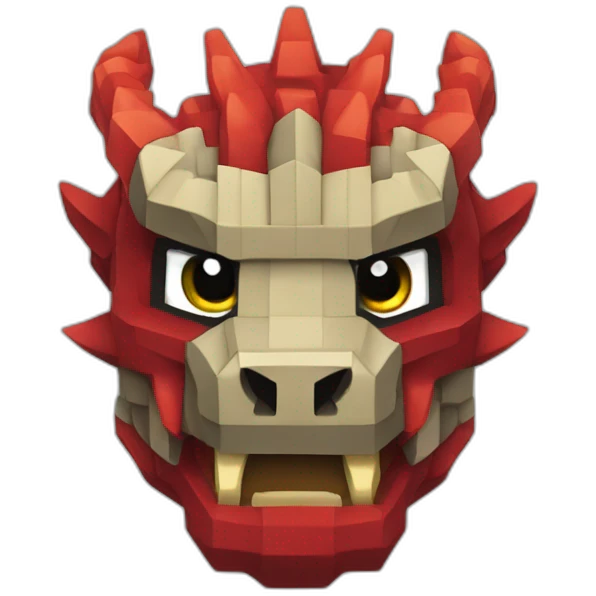 head crania lRed dragon Minecraft delegate emoji
