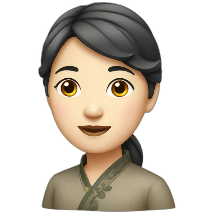Chinese lady emoji