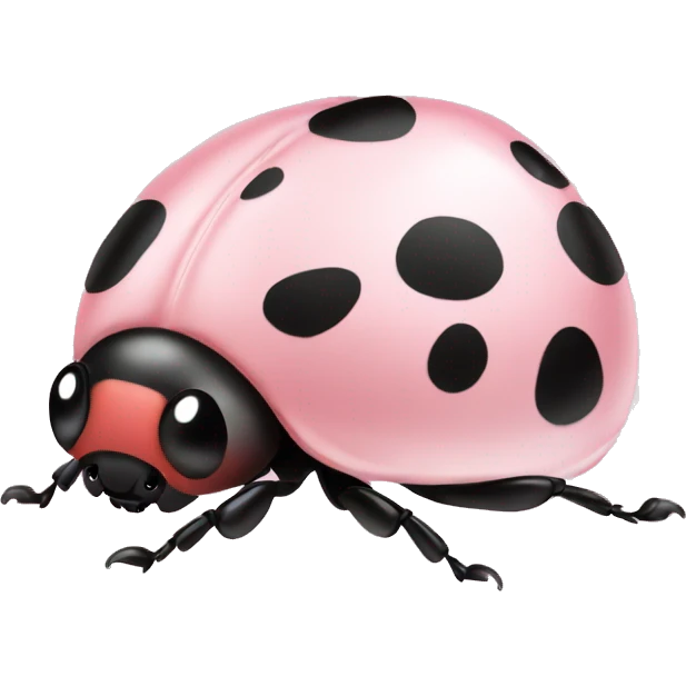 light pink ladybug emoji