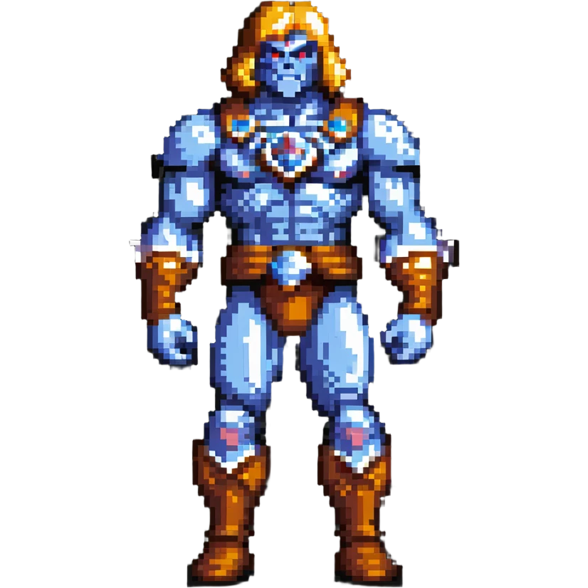 full-body He-Man character emoji